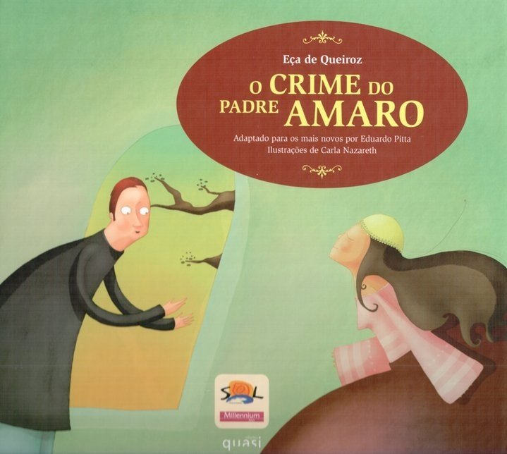 Capa da edição Quasi / Sol Millennium de O Crime do Padre Amaro