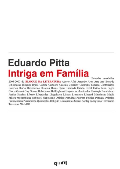 Capa de Intriga em Família, de Eduardo Pitta