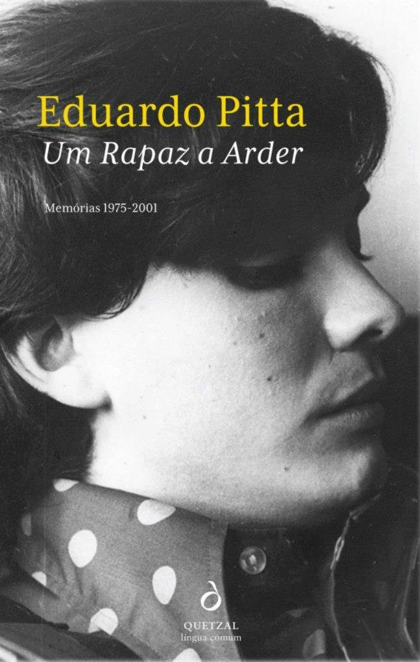 Capa de Um Rapaz a Arder, de Eduardo Pitta