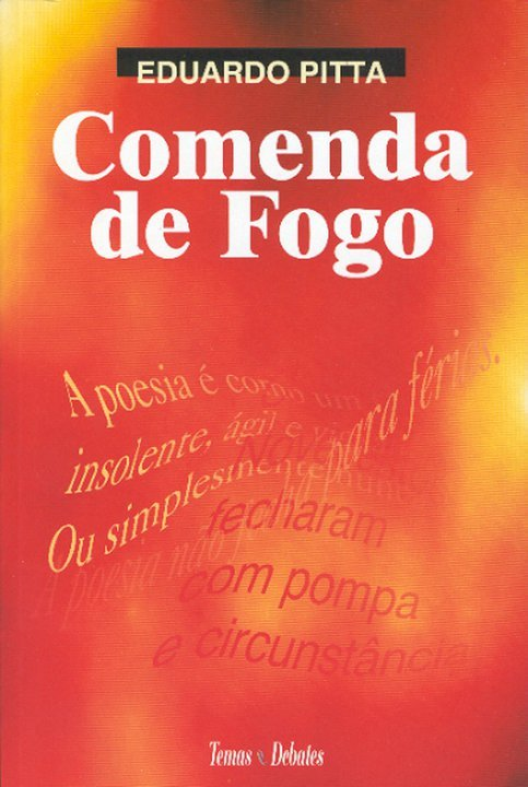 Capa da 1.ª edição de Comenda de Fogo, de Eduardo Pitta
