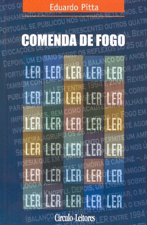 Capa da 2.ª edição de Comenda de Fogo, de Eduardo Pitta