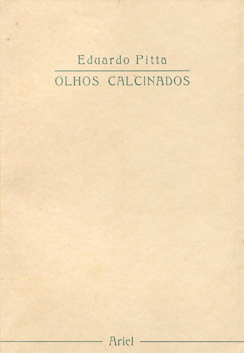 Capa de Olhos Calcinados, de Eduardo Pitta